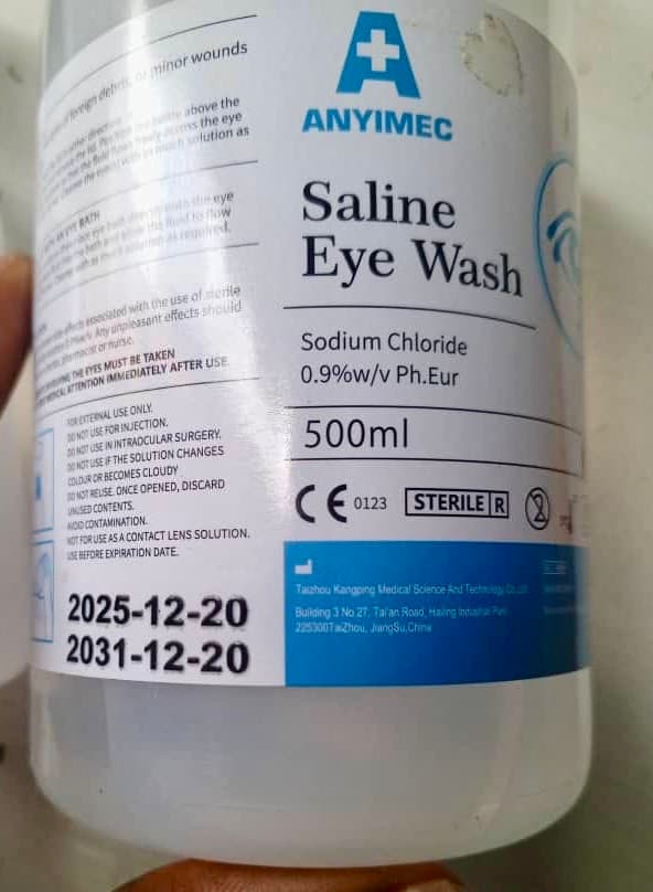 Saline Eye Wash