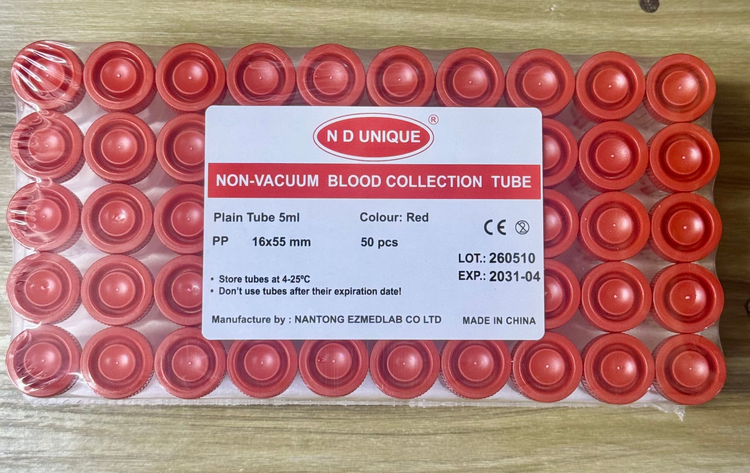 Plain Blood Collection Tube (5ml)